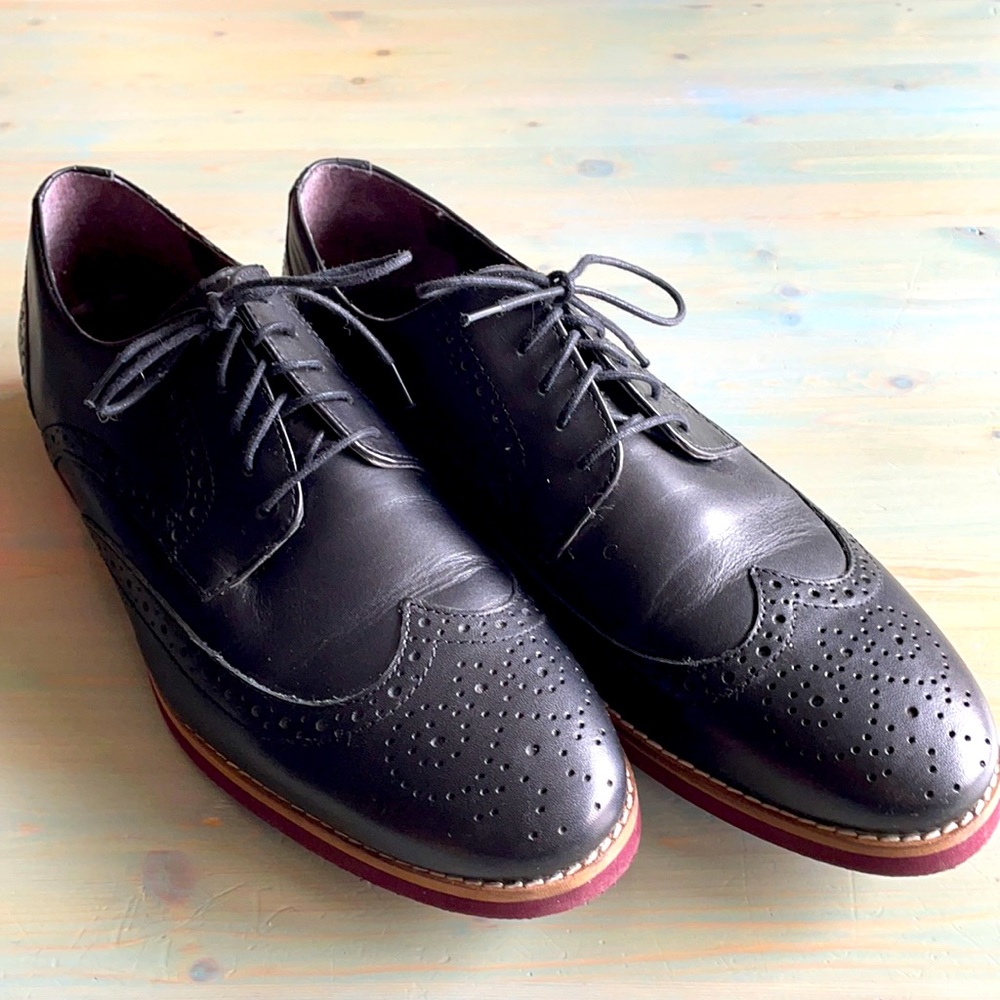 ASOS full leather upper brogue shoes.